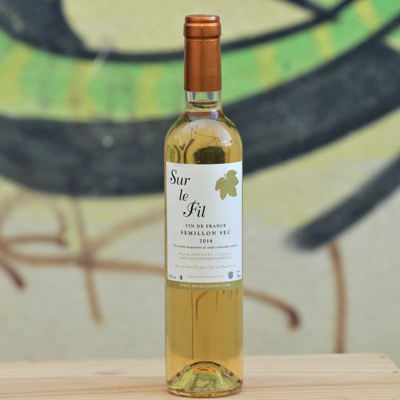 Sur le Fil 2014, sémillon sec, David Poutays, vin blanc nature