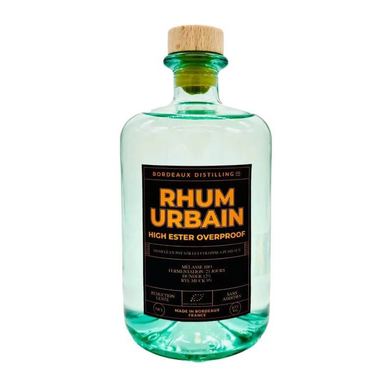 Rhum Urbain high ester overproof, rhum français bio, Bordeaux Distilling Company